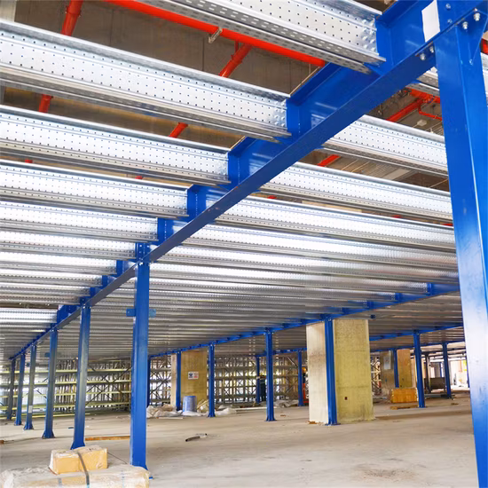 Industrial Warehouse Storage Raised Platform Multi Levels Steel Mezzanine