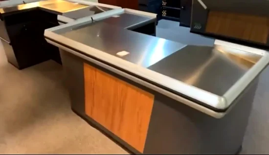 Supermarket Cash Register Table Checkout Counter Without Conveyor Belt
