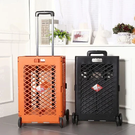 55L Collapsible Shopping Trolley for Supermarket