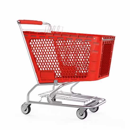 Multicoloured Supermarket Plastic Shopping Cart Trolley