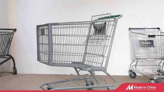 American Style Supermarket Shopping Trolley for Metal Cart Trolley