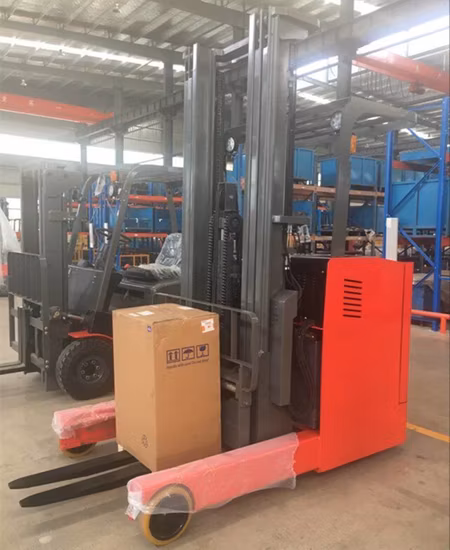 Drive in Rack 2 Ton Reach Warehouse Forklift Battery Electric Reach Truck Price