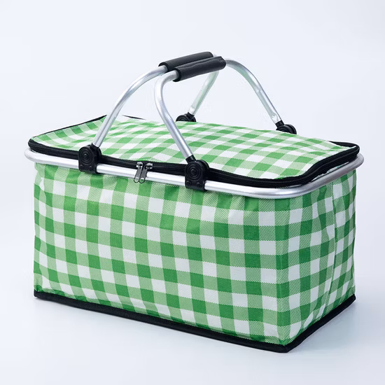 Hand Held Foldable Collapsible Shopping Basket, Portable Folding Basket