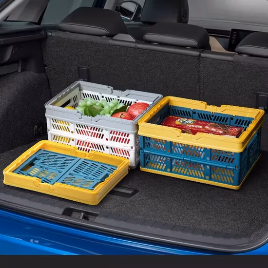 Retractable Plastic Storage Baskets Shopping Basket Hand Held Plastic Basket