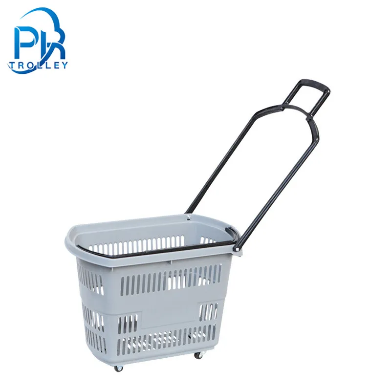 Wholesale Retail Grocery Supermarket Plastic Hand Held Storage Shopping Baskets for Sale